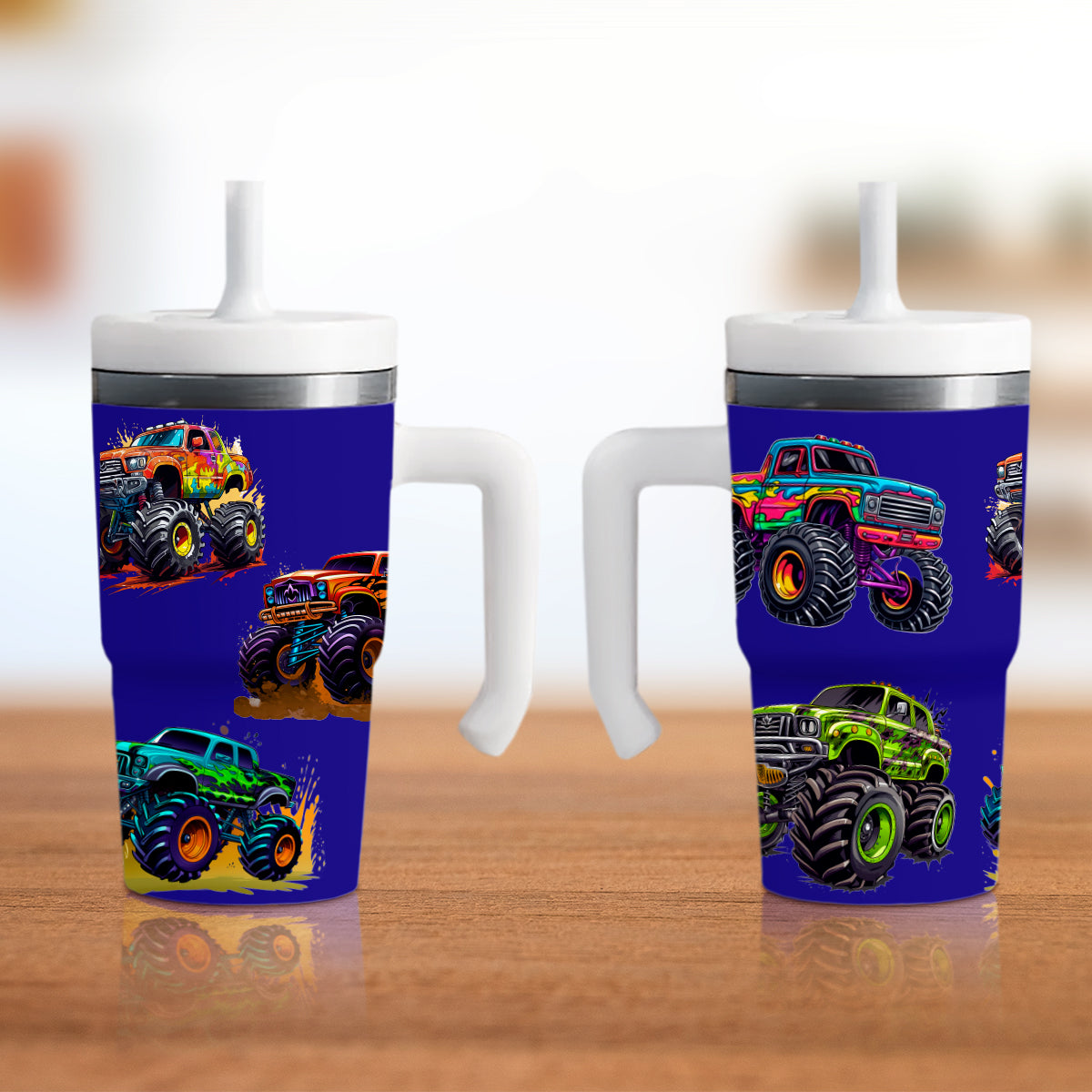 Blue Monster Truck Spill-Proof 20oz Tumbler